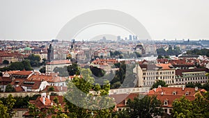 Prague - the capital of the Czech Republic. Panorama of the city
