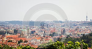 Prague - the capital of the Czech Republic. Panorama of the city