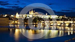 Prague Castle from across the Vltava River