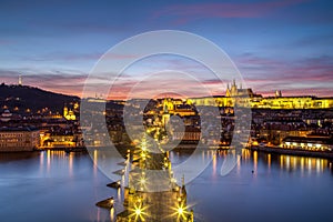 Prague Castle and Charles Bridge