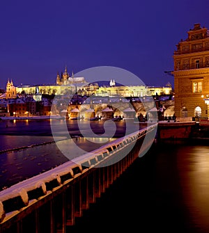 Prague Castle with Charles bridge