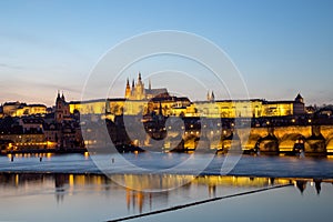 Prague Castle and Charles Bridge