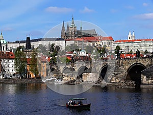 Prague castle and Charles bridge