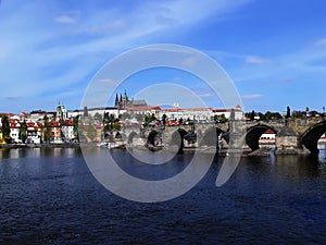 Prague castle and Charles bridge