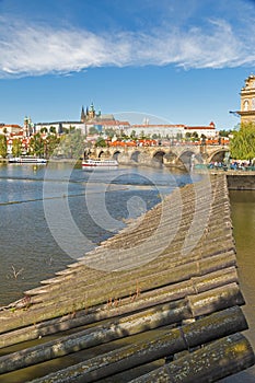 Prague castle and Charles Bridge