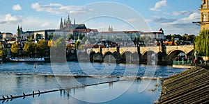 Prague Castle and Charles Bridge photo