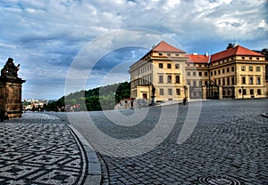 Prague castle - Hradcanske namesti - HDR photo