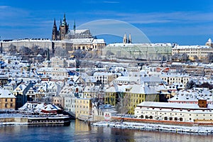 Prague castle and Moldau river, Prague (UNESCO), Czech republic