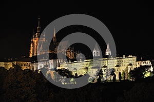Prague castle - night view