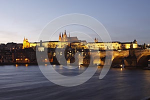 Prague Castle at sunset