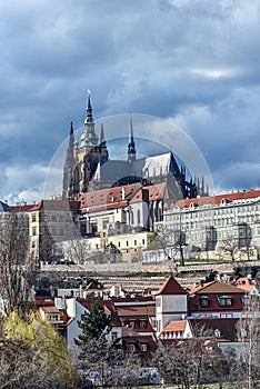 Prague Castle and the Waldstein Palace.