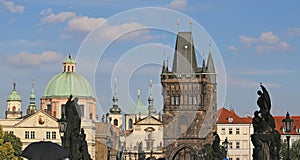 Prague Charles bridge one of the most important monuments of the