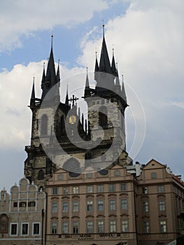 Prague city clock