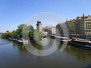 Prague city river
