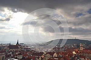 Prague cityscape from the Castle