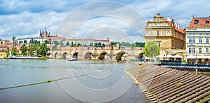 Prague cityscape photo