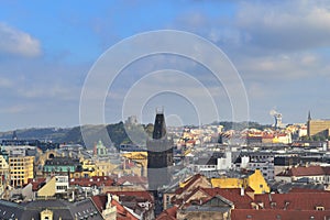 Prague cityscape from the Old Town Hall