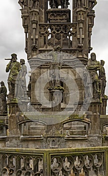 Prague, Czech Republic, detail of Kranner fountain.