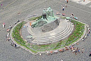 The statue of Jan Hus, Prague, Czech Republic