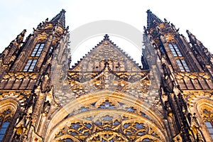 Prague, Czech Republic. View on the Cathedral on Hradcany