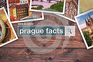 Prague facts - web search bar glossary term