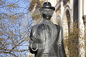 Prague-Franz Kafka sculpture photo