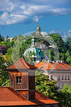 Prague historical center architectures