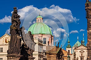 Prague historical center architectures