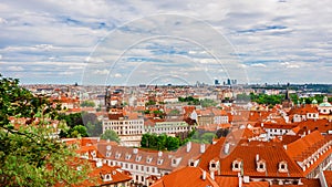 Prague historical center skyline