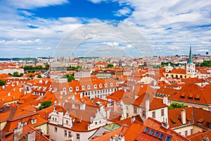 Prague historical center skyline