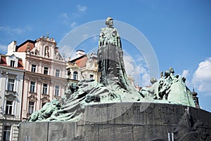 Prague. The Jan Hus Memorial