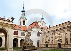 Prague Loreta, courtyard