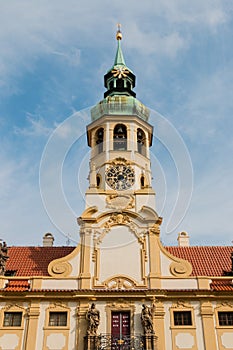 Prague Loreto with blue sky