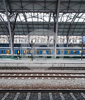 Prague, the main railway station