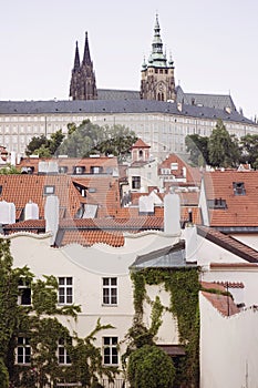 Prague - Mala Strana, view of Prague castle