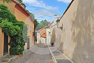 Prague. Narrow street in the Old Town