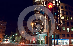 Prague at night. architecture