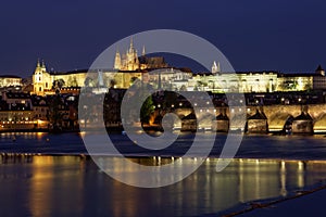 Prague , at night Czech Republic.