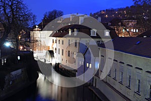 Prague at night - Sova mills in Prague