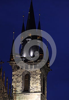 Prague Old Town Hall at Night