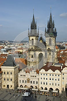 Prague old town square