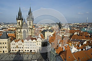 Prague old town square