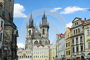 Prague old town square