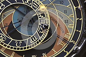 Prague orloj (astronomical clock) photo