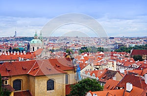 Prague panorama from Hradcanske namesti photo