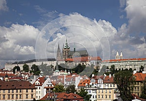 Prague panoramic with Hradcany photo