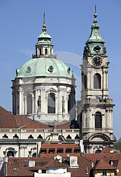 Prague - Panoramic with St. Nicholas cathedral