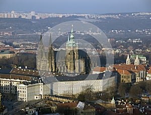 Prague - Panoramic view with Hradcany