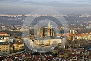Prague - Panoramic view with Hradcany