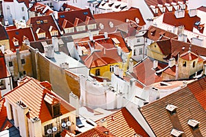 Prague roofs